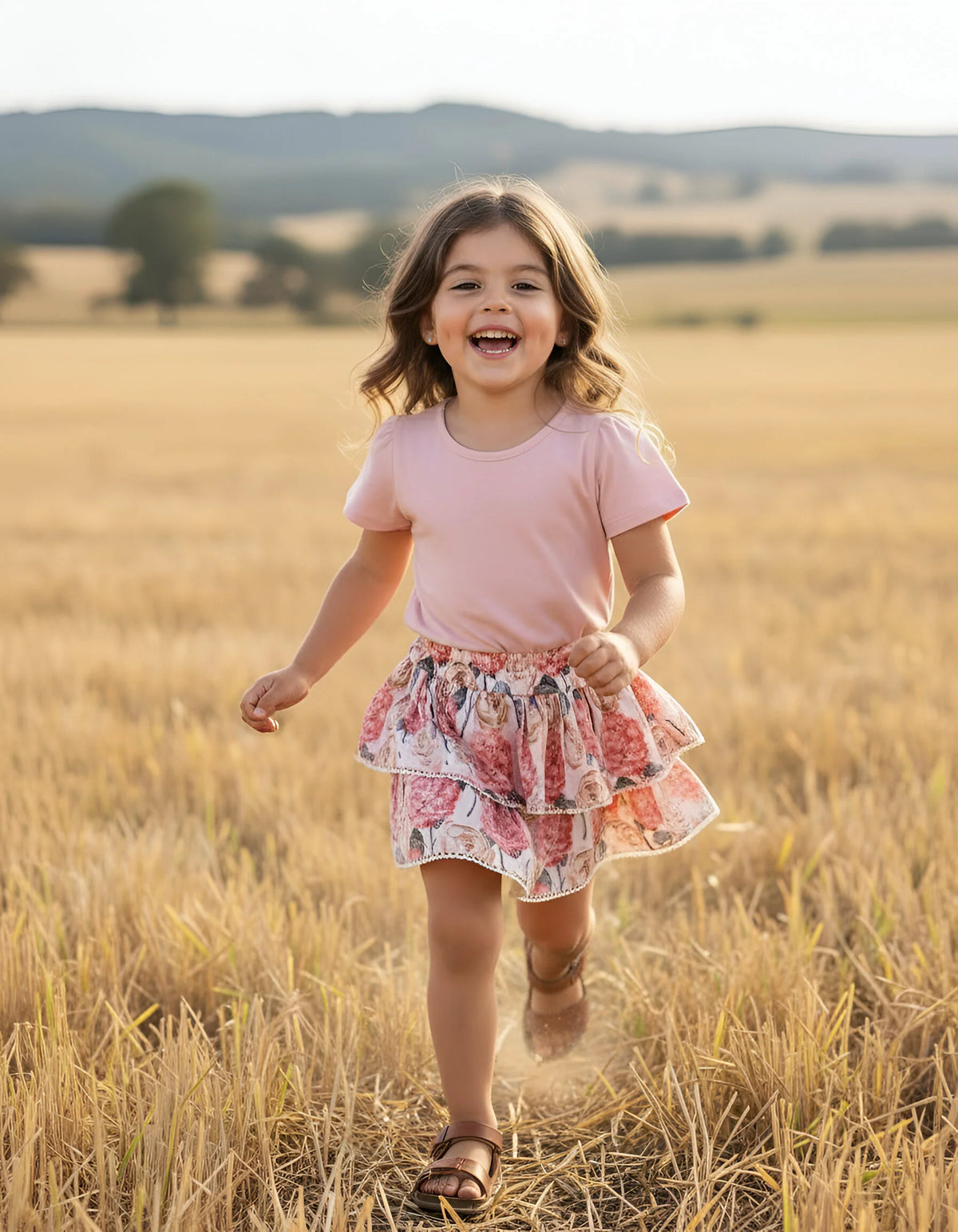 LOVE HENRY | FRILLY SKIRT | PINK BLOSSOM