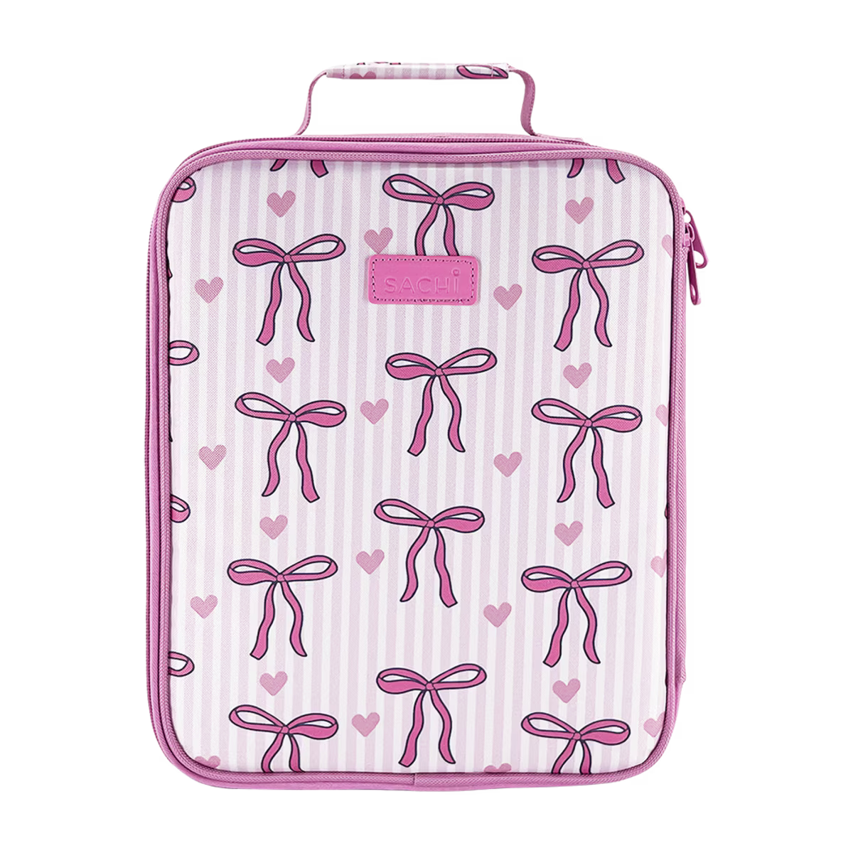 Sachi Insulated Extra Large Lunch Bag - Bows and Hearts