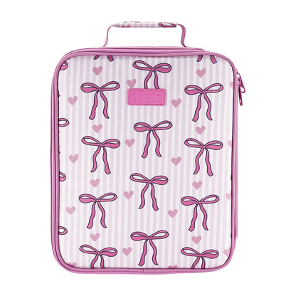 Sachi Insulated Extra Large Lunch Bag - Bows and Hearts