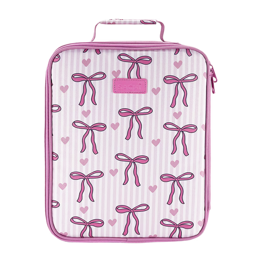 Sachi Insulated Extra Large Lunch Bag - Bows and Hearts