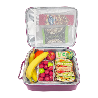 Sachi Insulated Extra Large Lunch Bag - Bows and Hearts