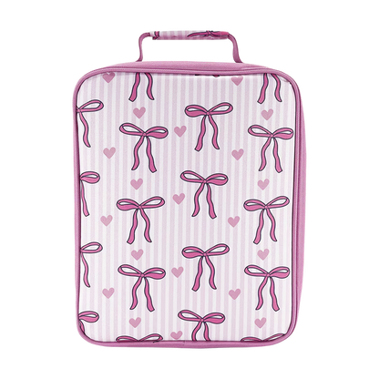 Sachi Insulated Extra Large Lunch Bag - Bows and Hearts