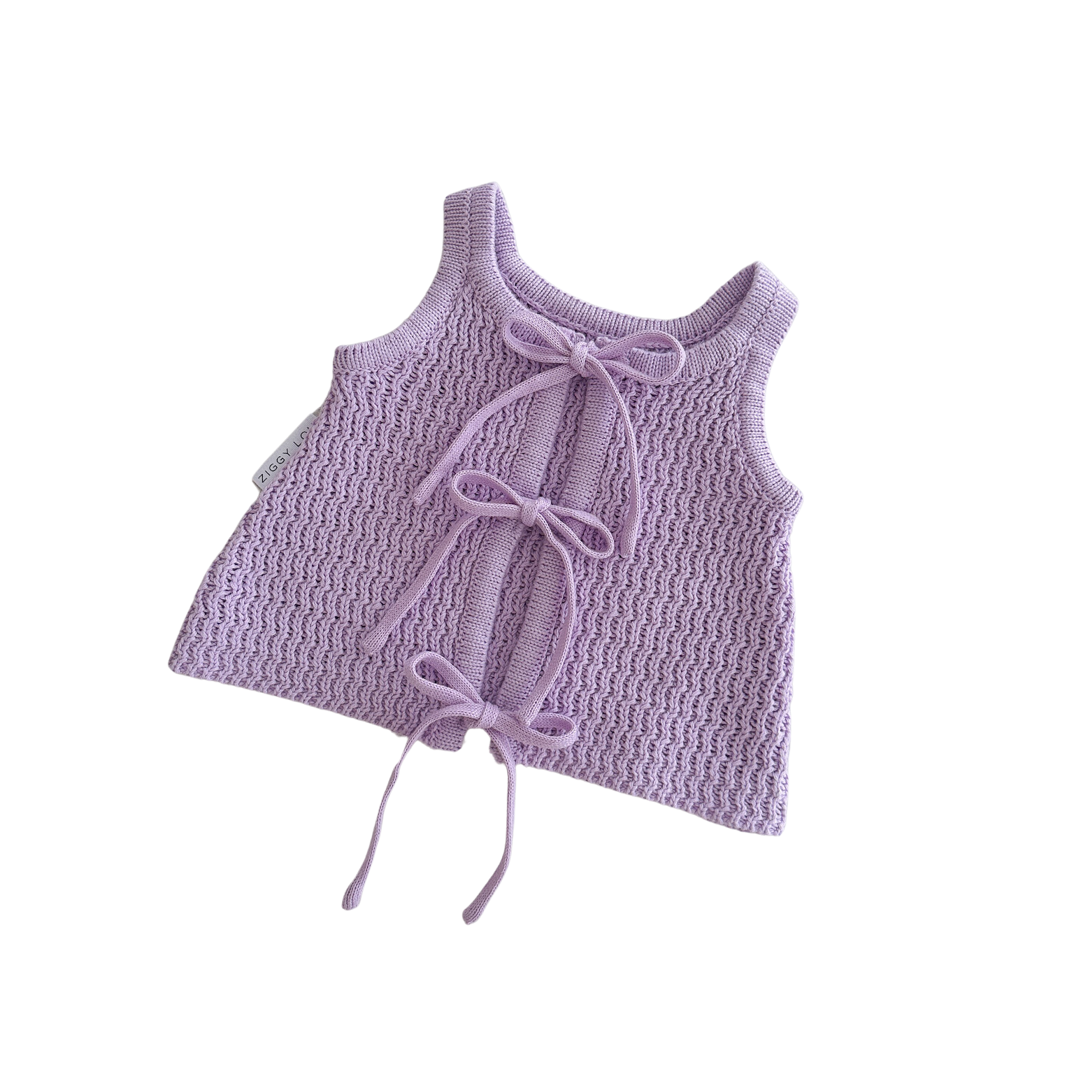 Ziggy Lou Tie Singlet - Violet