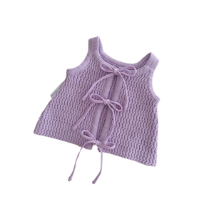 Ziggy Lou Tie Singlet - Violet