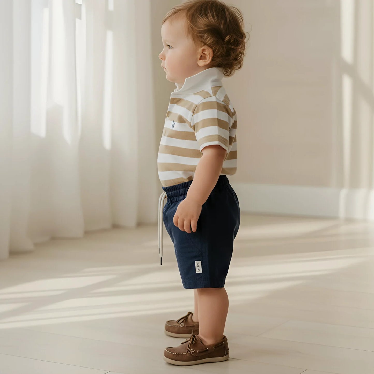 LOVE HENRY | SONNY SHORTS | NAVY LINEN