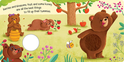 Kids Squeaky Plush Board Book - Little Bear - Angus & Dudley Collections