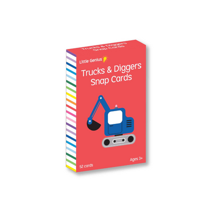 Little Genius Snap Cards - Trucks and Diggers
