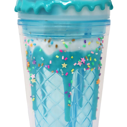 PINK POPPY | DRINKING CUP | BLUE SHARK