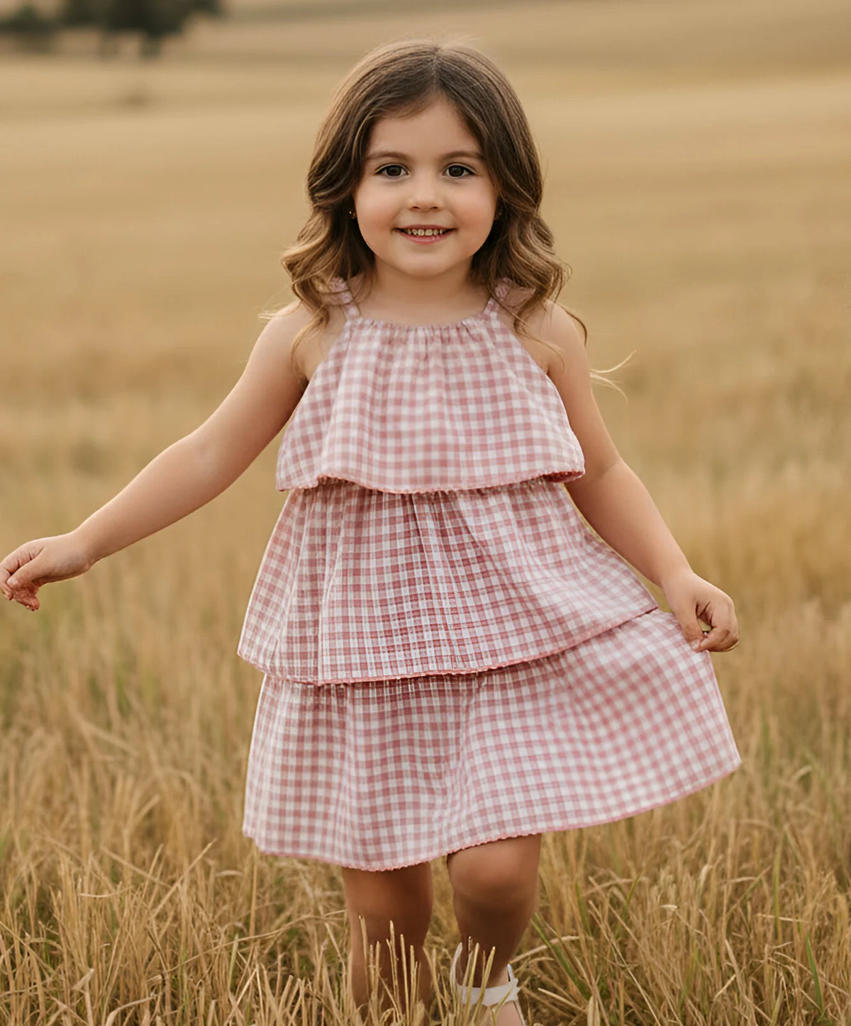 LOVE HENRY | SADIE DRESS | PINK CHECK