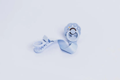 Bibs Dummy Clip Loop - Dusty Blue