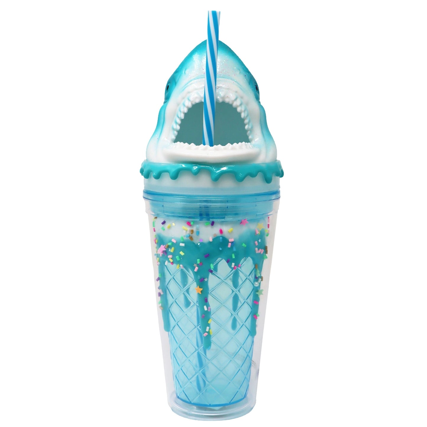 PINK POPPY | DRINKING CUP | BLUE SHARK