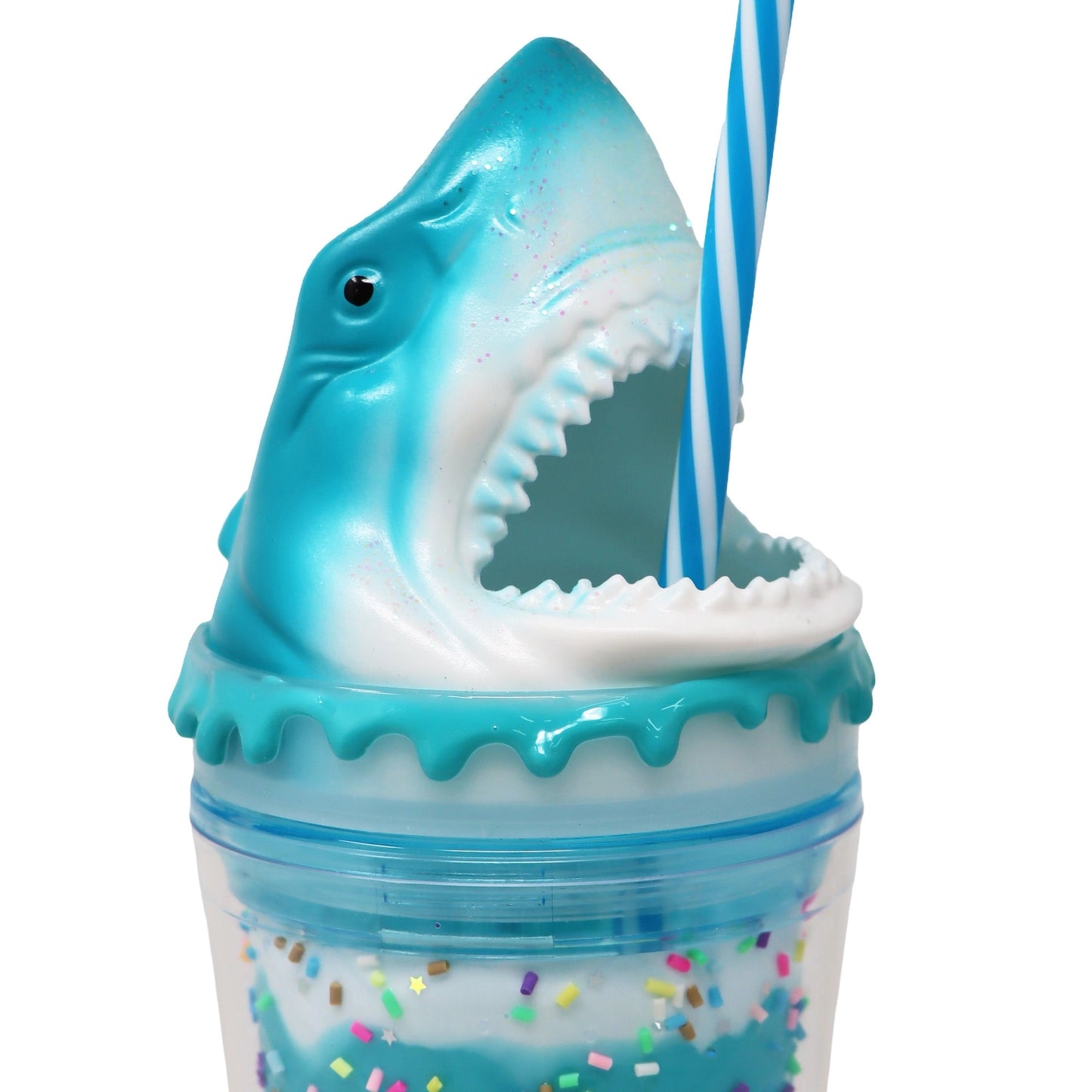 PINK POPPY | DRINKING CUP | BLUE SHARK
