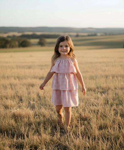 LOVE HENRY | SADIE DRESS | PINK CHECK