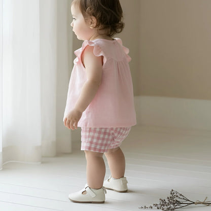 LOVE HENRY | TASMAN TOP | PINK LINEN