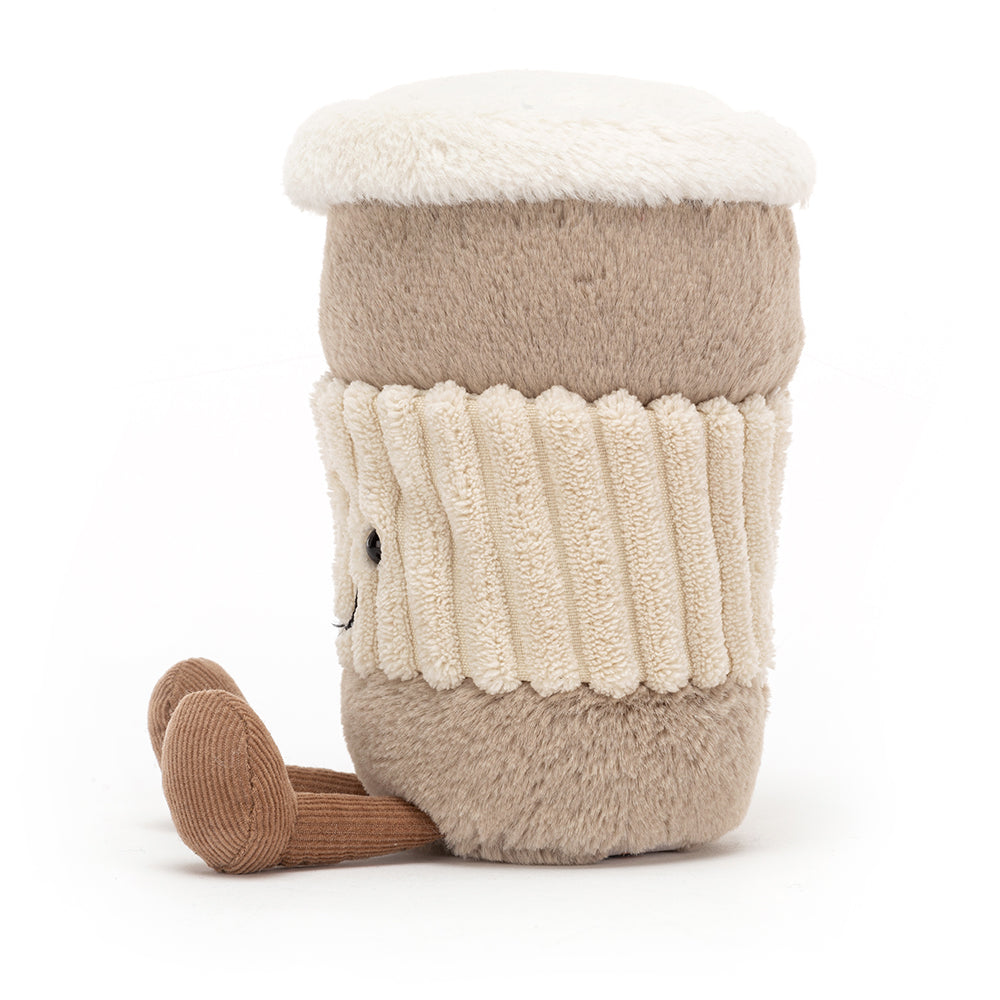 Jellycat coffee to go plush toy - angus and dudley