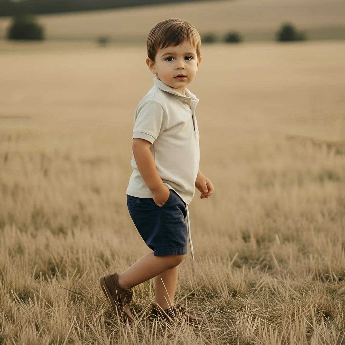 LOVE HENRY | SONNY SHORTS | NAVY LINEN
