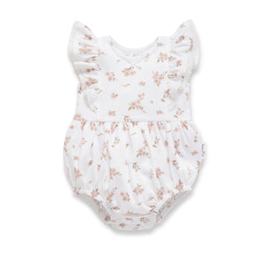 Aster and Oak Blossom Bubble Romper - White