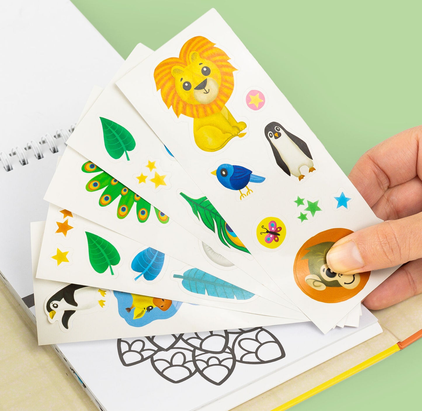 Tiger Tribe Colouring Set - Zoo