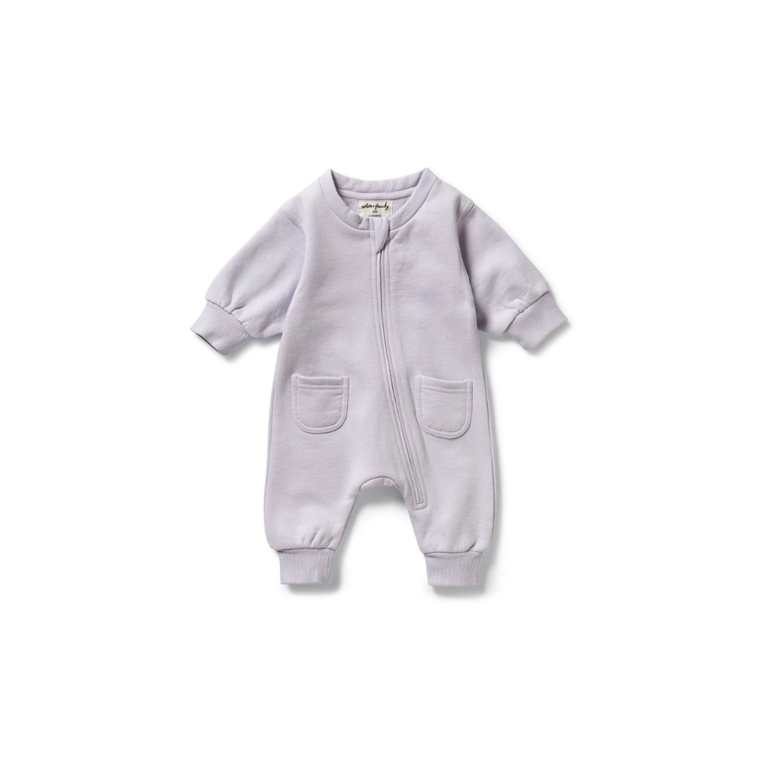 Wilson and Frenchy Organic Terry Growsuit - Lavender