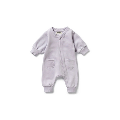 Wilson and Frenchy Organic Terry Growsuit - Lavender