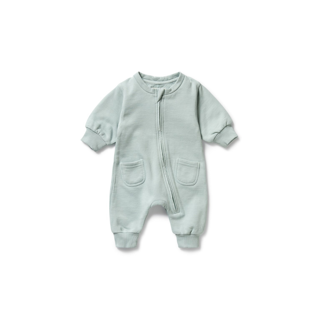 Wilson and Frenchy Organic Terry Growsuit - Sage