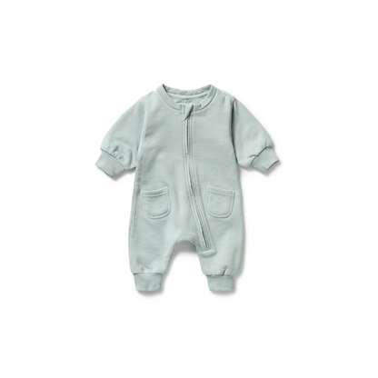 Wilson and Frenchy Organic Terry Growsuit - Sage