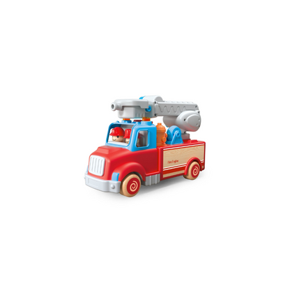 Wooden Fire Engine With Sound And Light