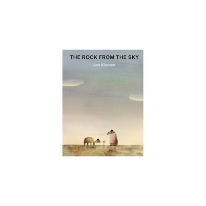 Book cover of 'The Rock from the Sky' by Jon Klassen with a minimalist design.