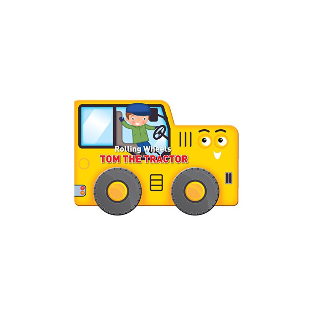 Kids Board Book - Rolling Wheels Tom the Tractor