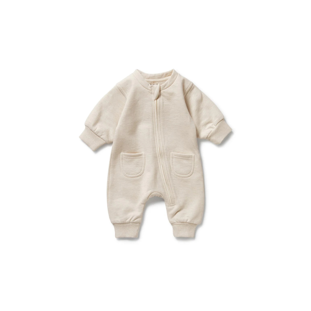 Wilson and Frenchy Organic Terry Growsuit - Oatmeal