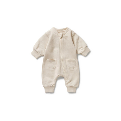 Wilson and Frenchy Organic Terry Growsuit - Oatmeal