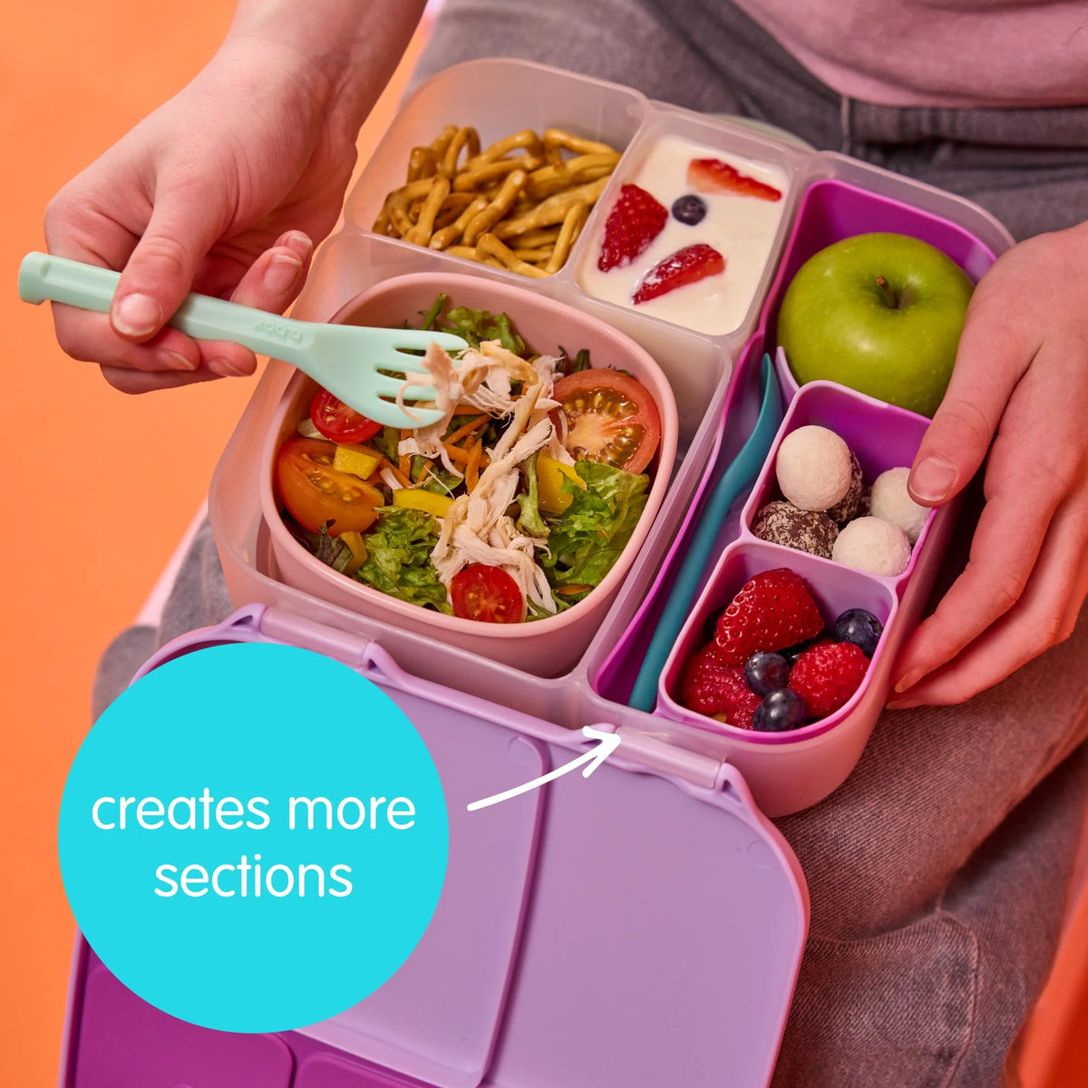 B BOX | SILICONE BENTO TRAY MINI | CONFETTI