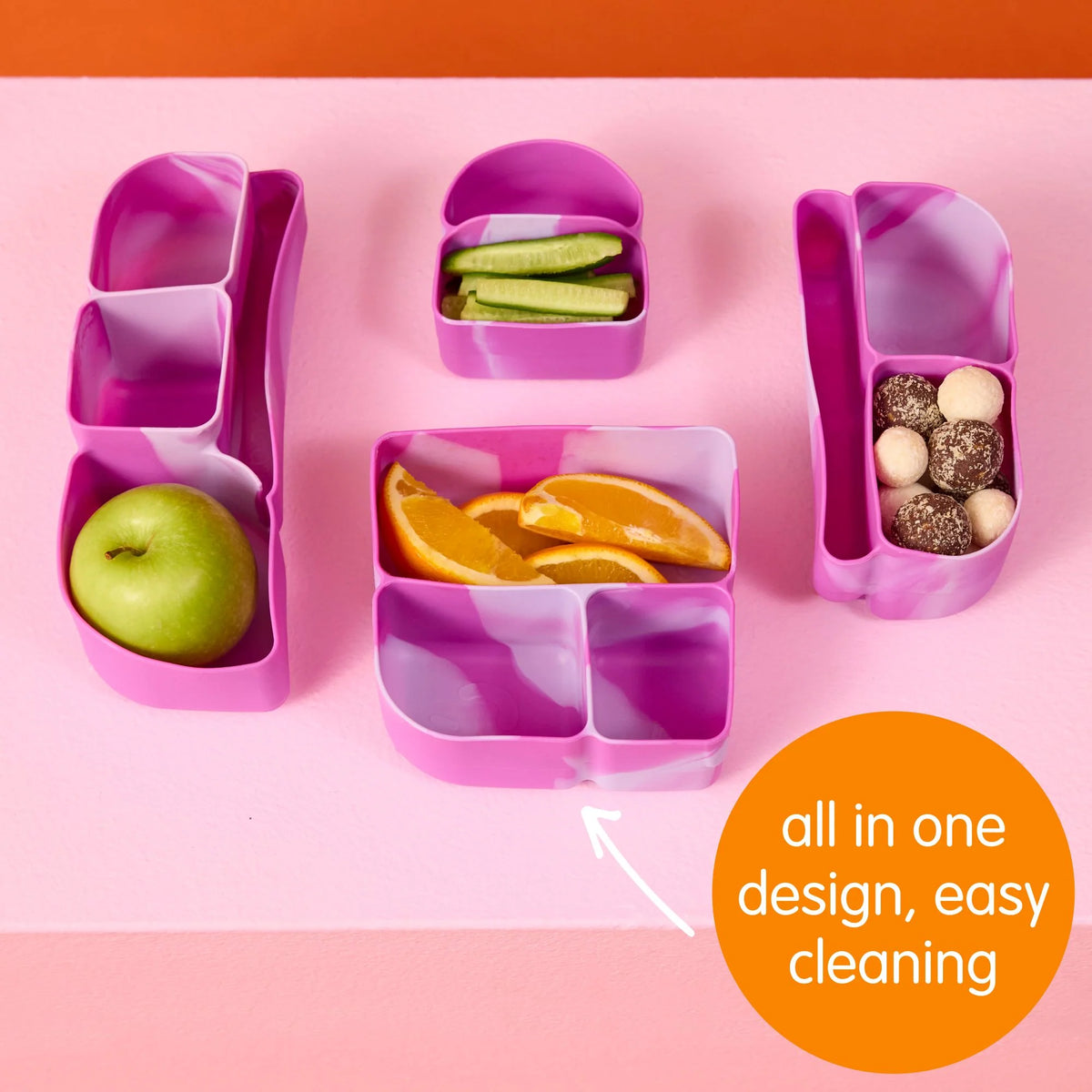 B BOX | SILICONE BENTO TRAY LUNCH | ELECTRIC JUNGLE