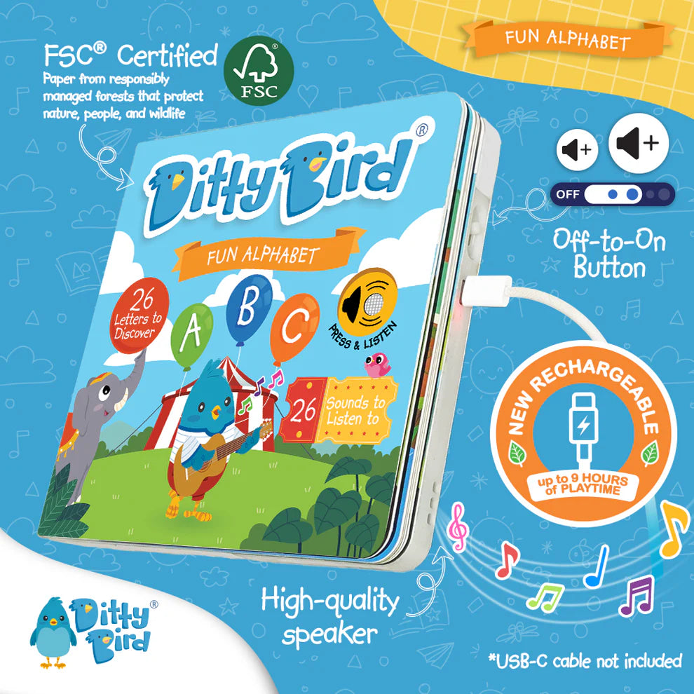 DITTY BIRD RECHARGEABLE BOOK | FUN ALPHABET
