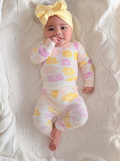 KOZY CLUB RIBBED KNIT SET | PETAL POP