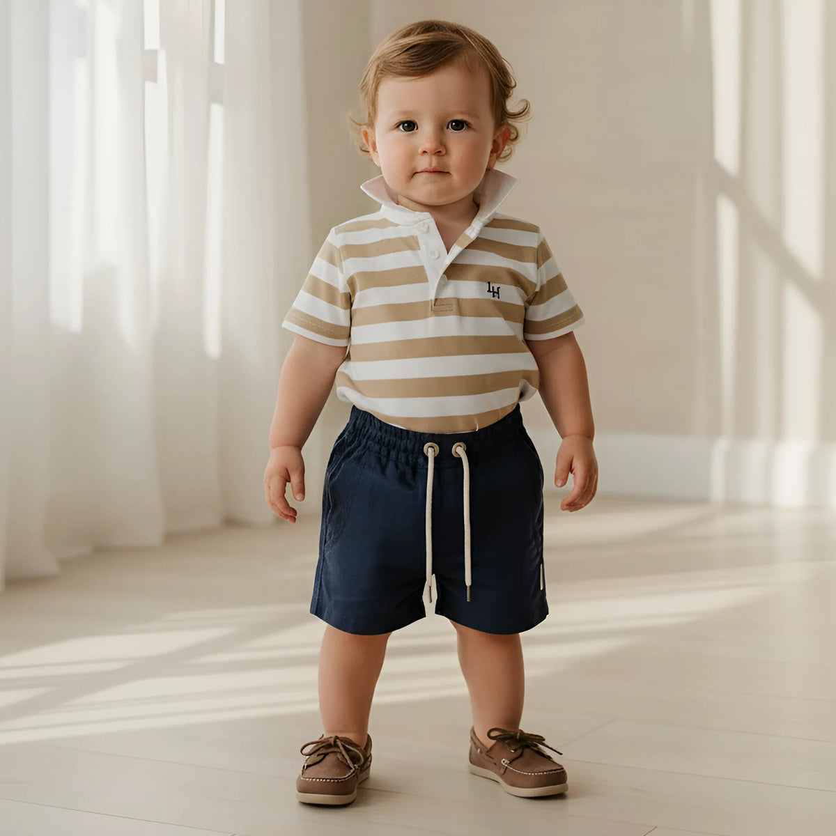 LOVE HENRY | SONNY SHORTS | NAVY LINEN