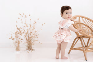 Aster and Oak Cotton Muslin Overall - Pink Gingham