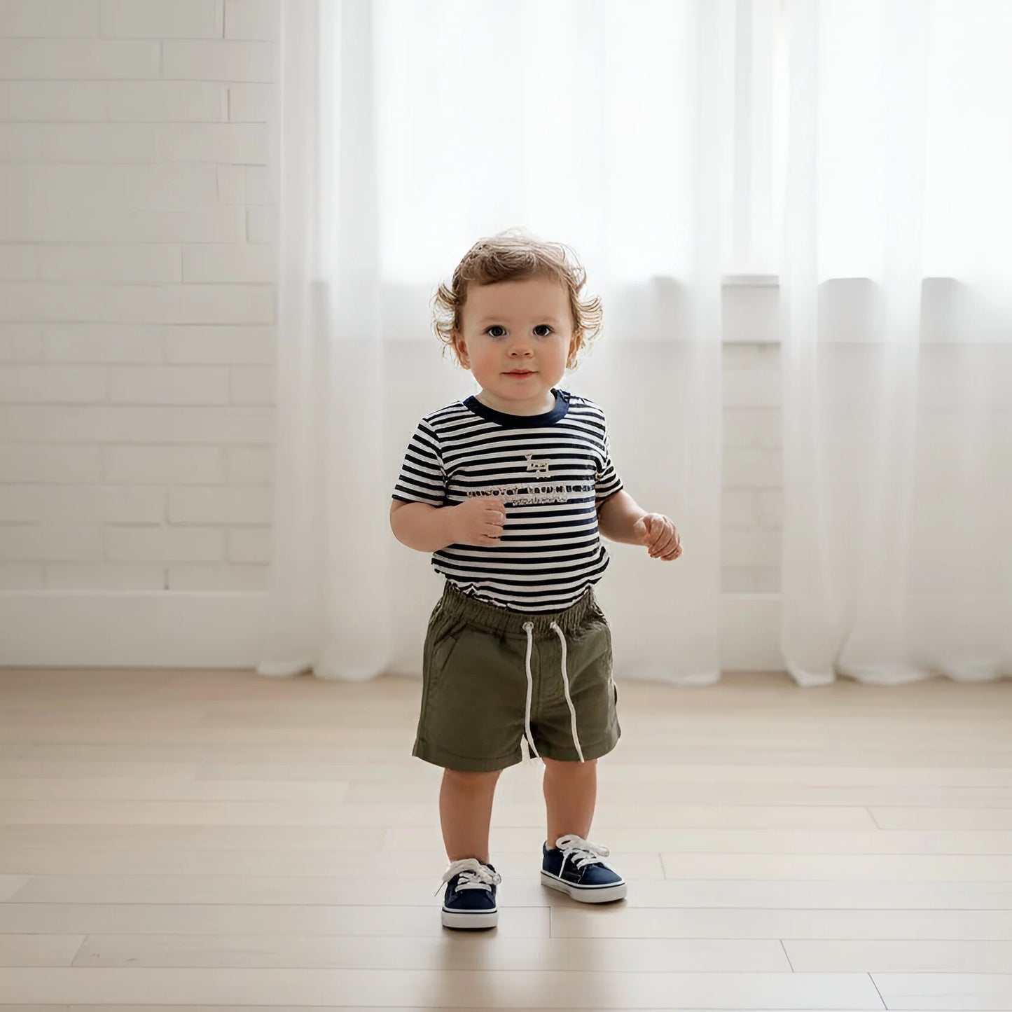 LOVE HENRY | HENRY RURAL CO TEE | NAVY WHITE STRIPE