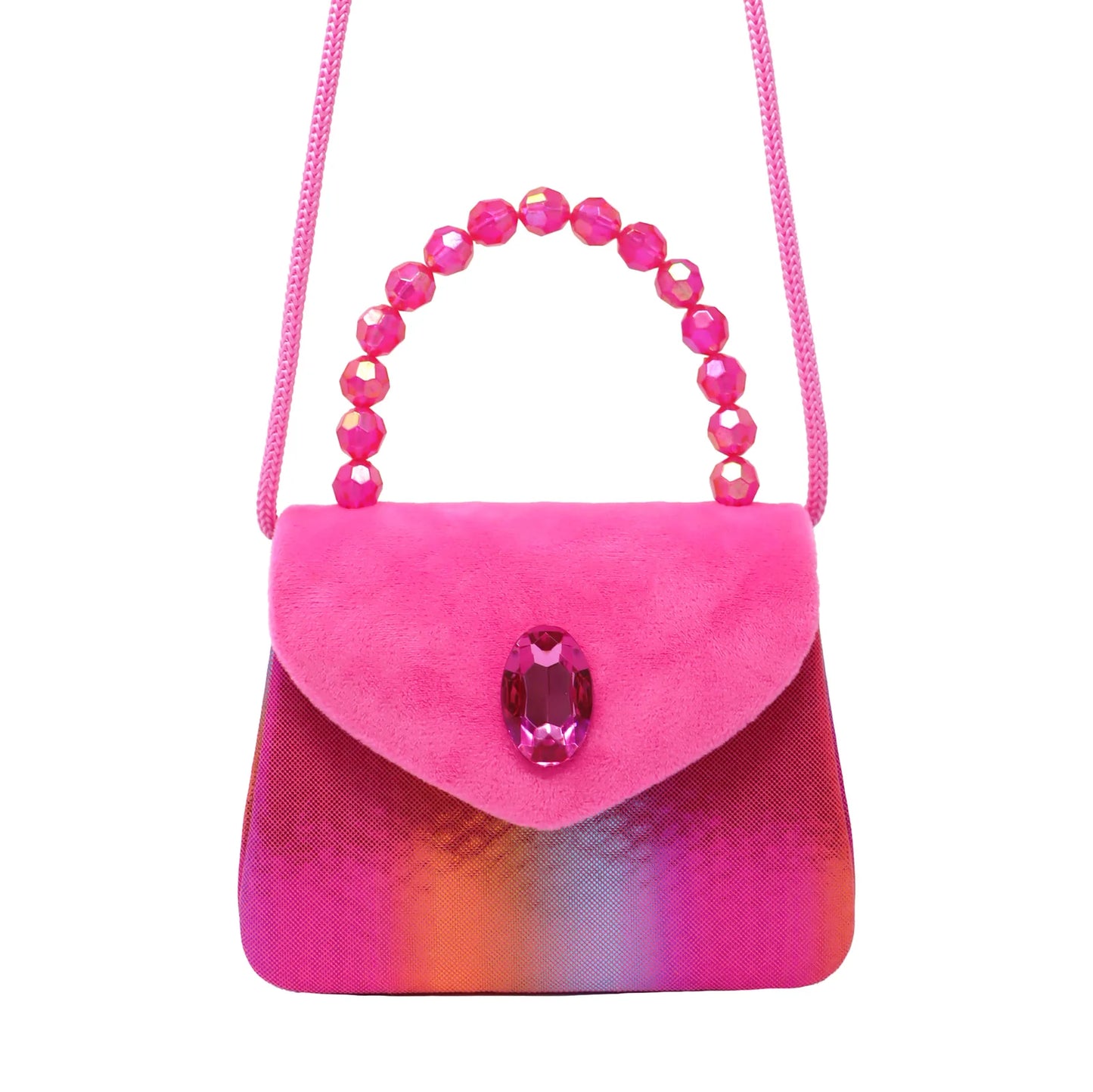 Pink Poppy Pink Gemstone Handbag