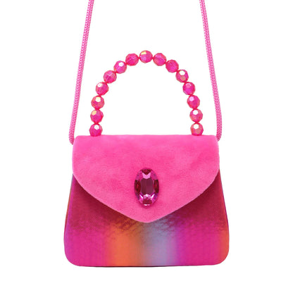 Pink Poppy Pink Gemstone Handbag