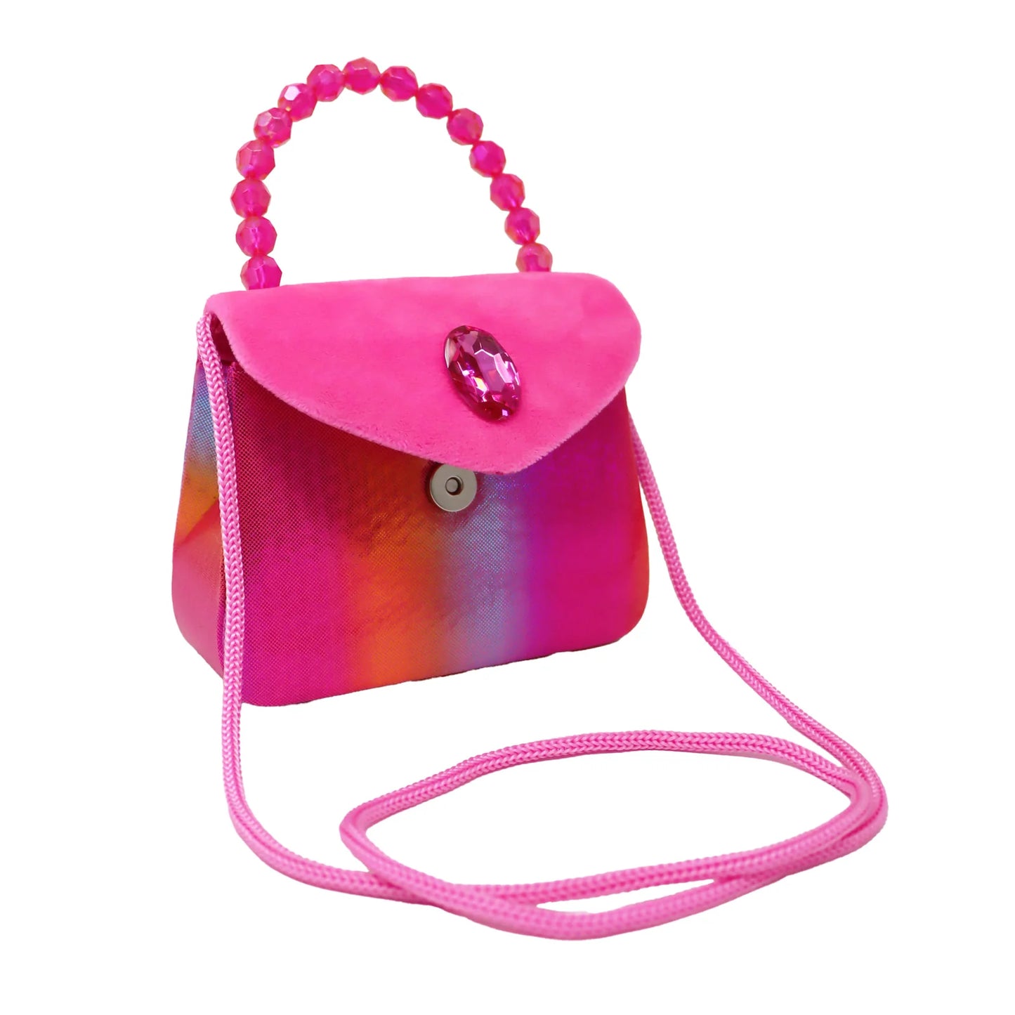 Pink Poppy Pink Gemstone Handbag