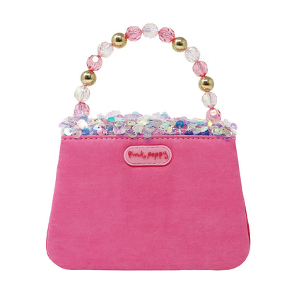 Pink Poppy Mermaid Flip Sequin Handbag
