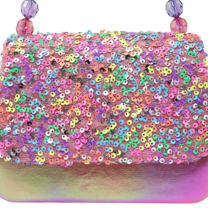 Pink Poppy Sparkly Sequin Handbag