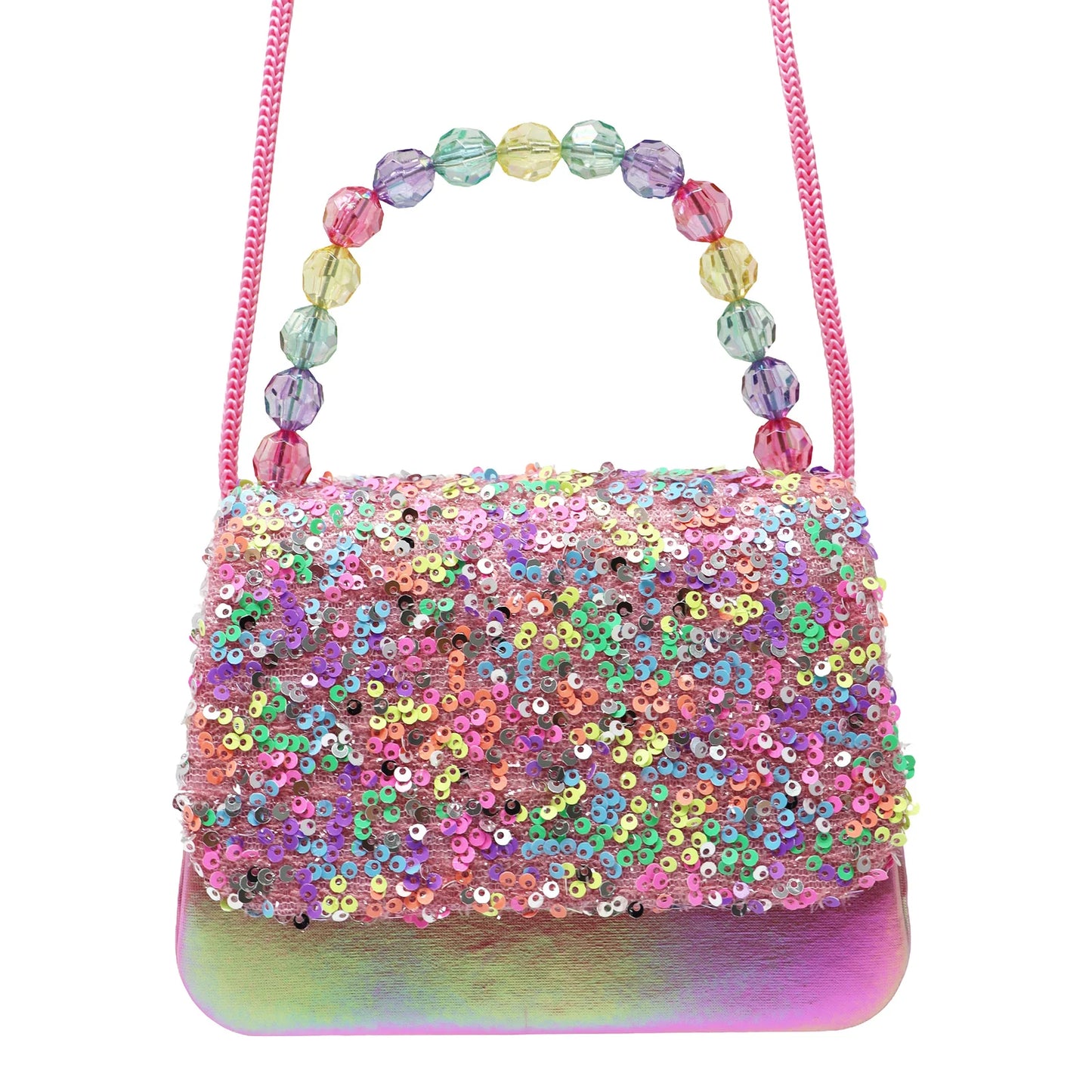 Pink Poppy Sparkly Sequin Handbag
