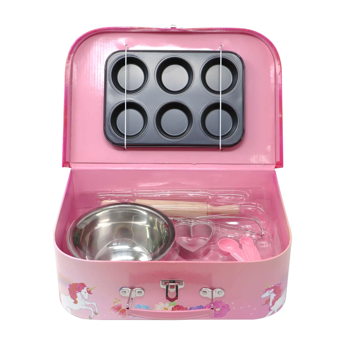 PINK POPPY UNICORN BUTTERFLY KIDS 6 PIECE BAKING SET