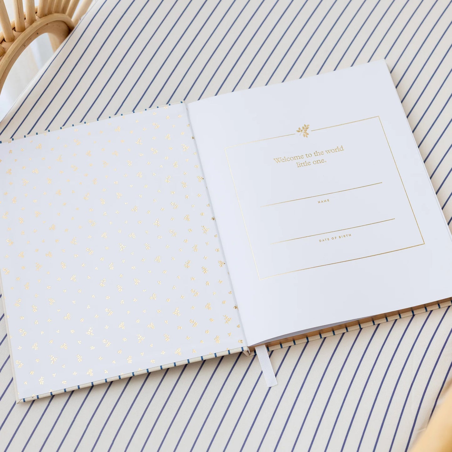Fox and Fallow Baby Journal - Baby Book Breton Stripe