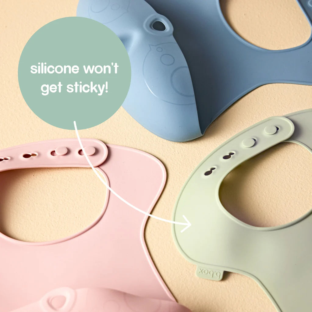 B BOX SILICONE BIB | BLUSH