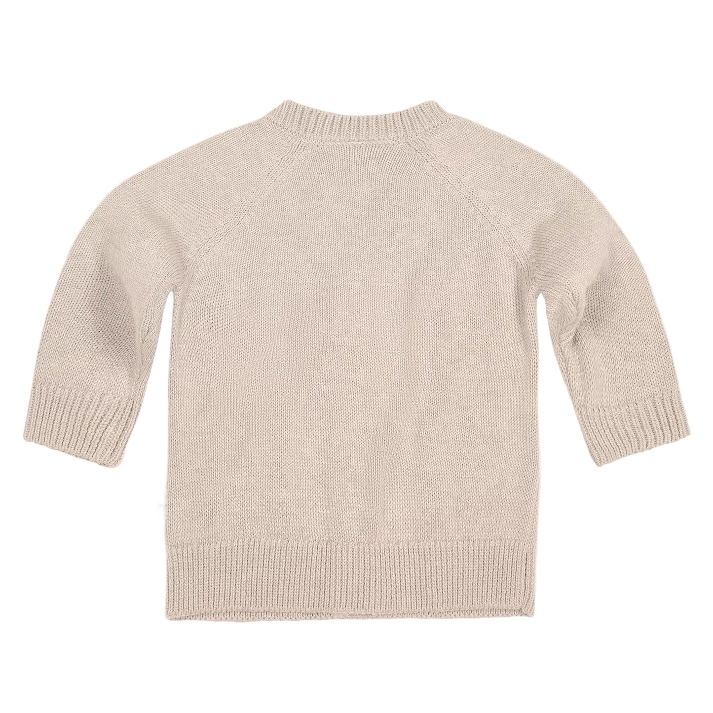 Beige sweater on a light gray background