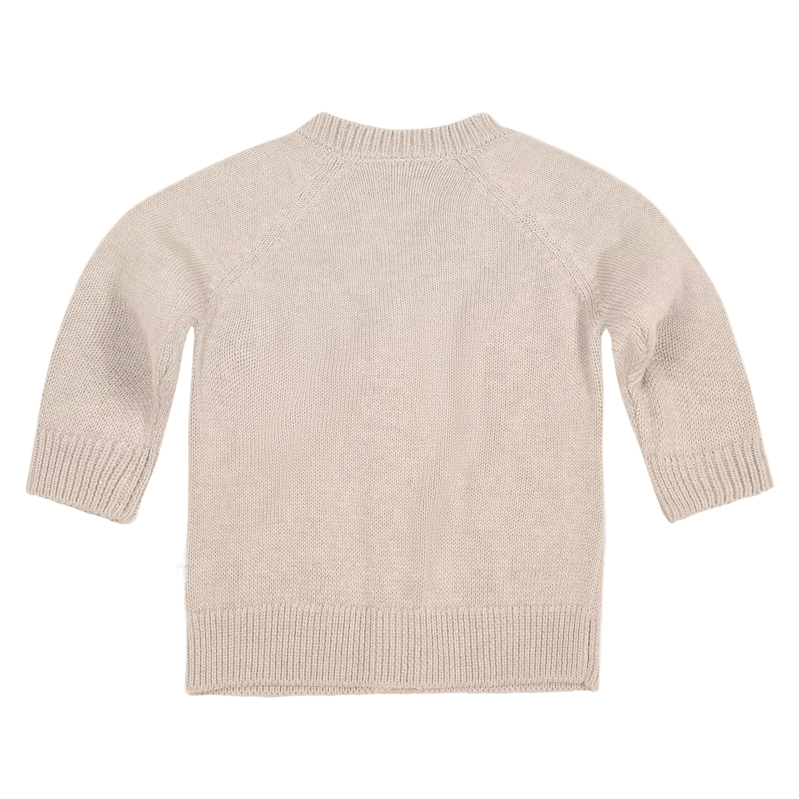 Beige sweater on a light gray background