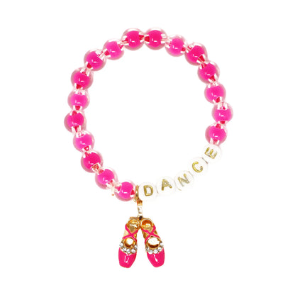 PINK POPPY DANCE LETTER BEAD BRACELET SET